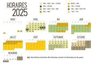 Horaires 2025